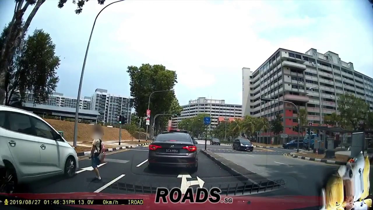 Local primary school girl almost got into an accident