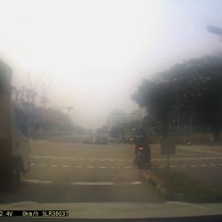 Unknown Motorbike crash into L plate car