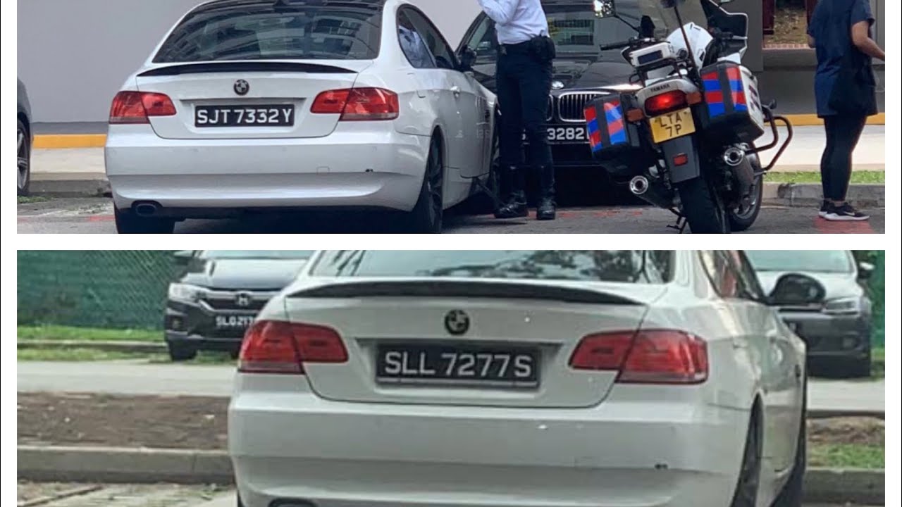 driver of BMW SJT7332Y fleeing from an LTA officer in pursuit