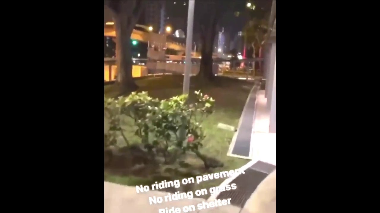 This PMD decided to ride on the top of walkway rooftop