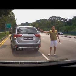Unreasonable driver of SLR5143B Mitsubishi Outlander.