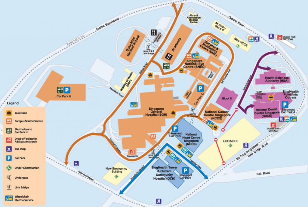 Changes to Road Network at SGH Campus