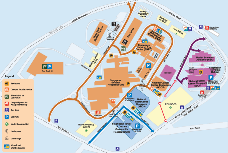 Changes to Road Network at SGH Campus