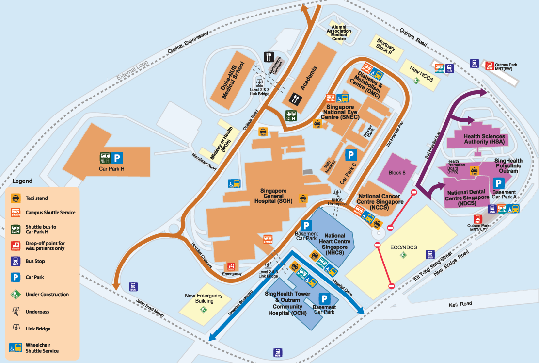 Changes To Road Network At Sgh Campus