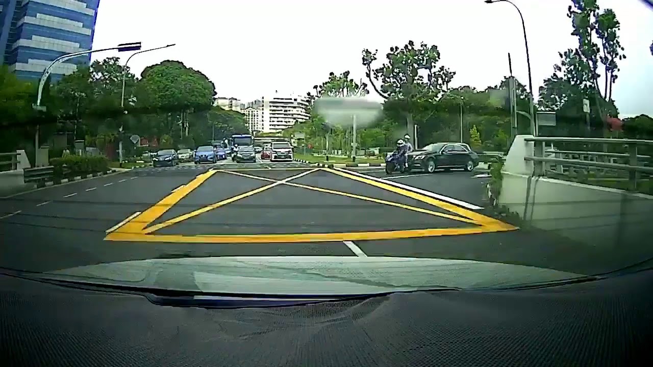 Motorcycle knocked from behind