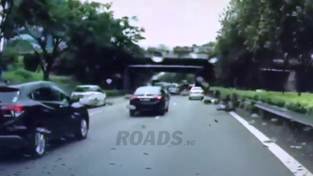 Motorcyclist lost balance at AYE