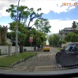 Near miss at T-junction