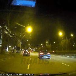 Overtaking left and slowed down because of a Taxi