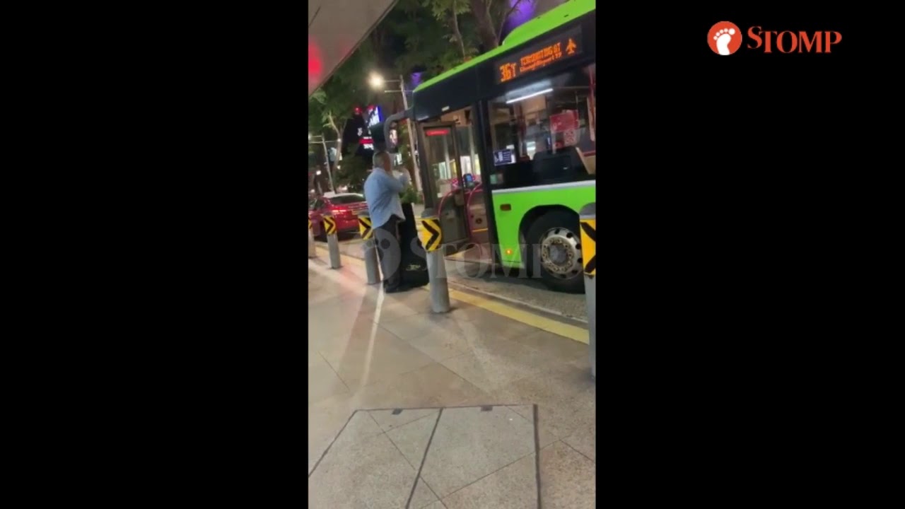 Uncle hurls vulgarities and spits at bus driver for stopping ‘too far’ from bus stop