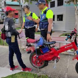 Enforcement of active mobility rules by LTA