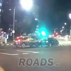 T-Bone accident at junction of Pasir Ris drive 1 and drive 4