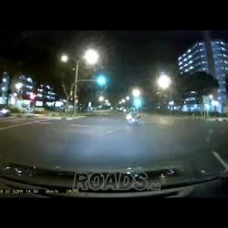 Close Shave with a motorcyclist