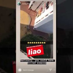 Covid 19: Vigilante caught throwing water bomb down on group gathering below his block