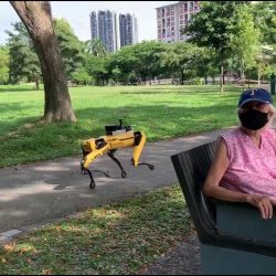 Four-legged robot Spot @ Bishan-Ang Mo Kio Park to promote safe distancing