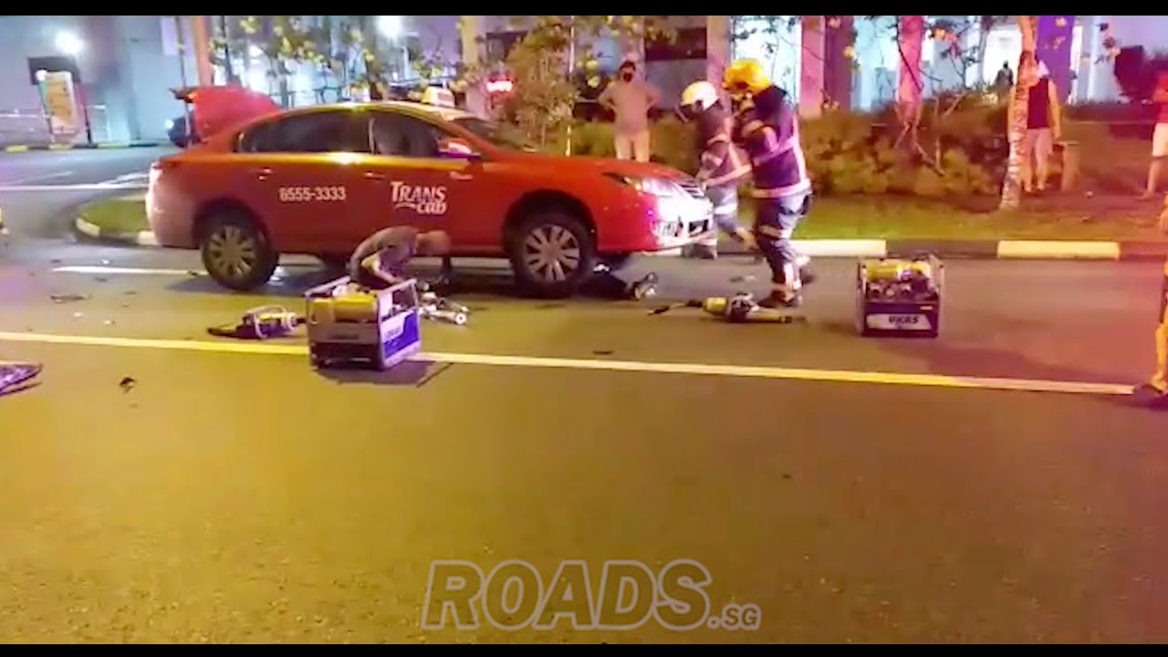 Man pinned under car after an accident that allegedly happened at Jurong West