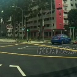 Taxi hits cyclist right next to Traffic Police rider
