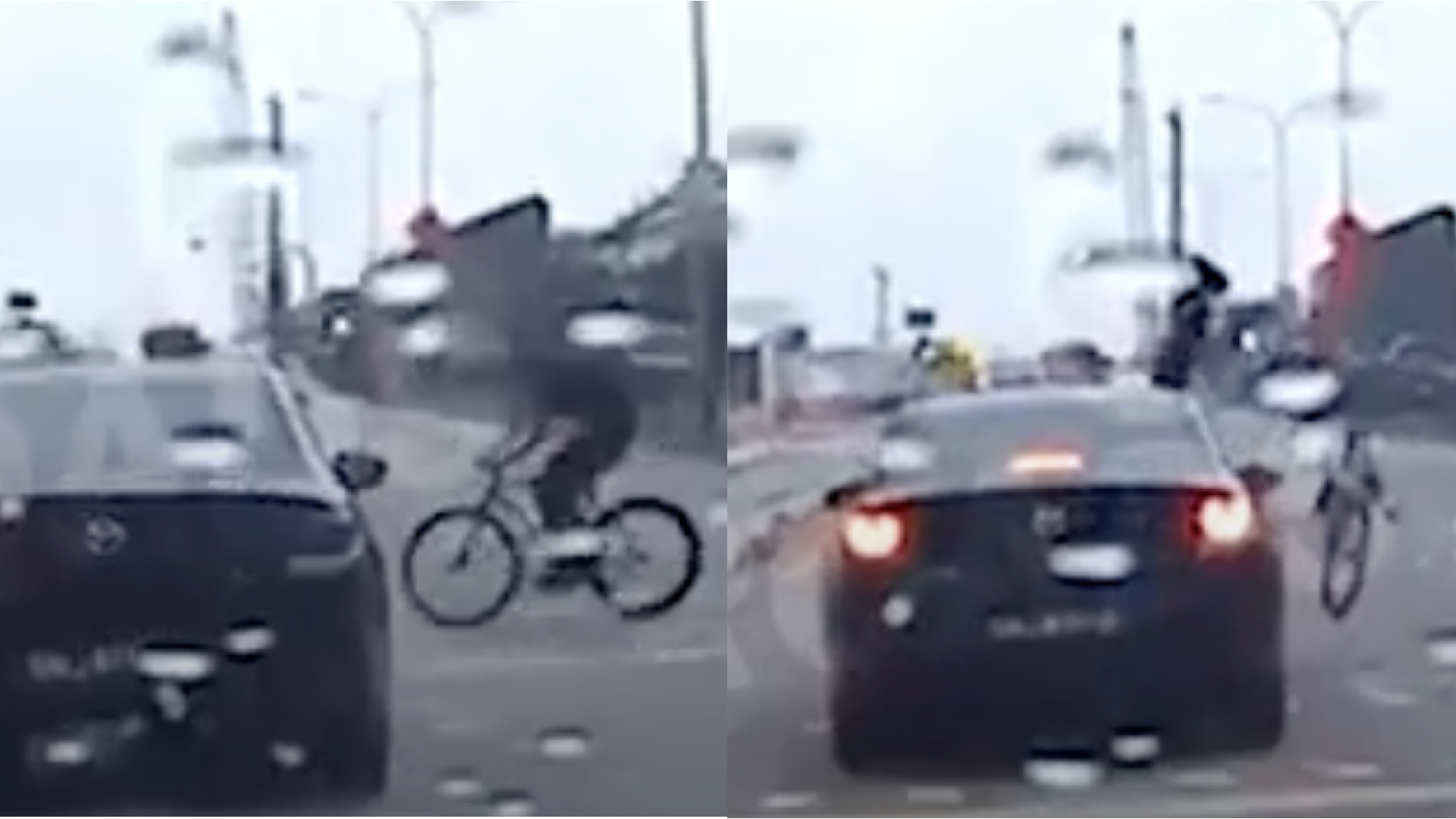 cyclist and car accident