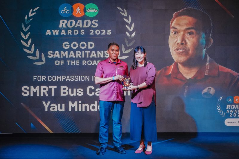 Bus Captain Yau Minddin posing for a photo at ROADS Awards 2025
