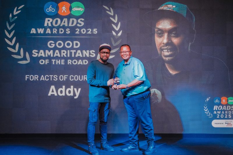 Addy posing for a photo at ROADS Awards 2025